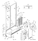 FREEZER SECTION Diagram and Parts List for ESL22JFWABS  General Electric Refrigerator