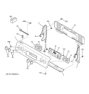 CONTROL PANEL Diagram and Parts List for JCBP68HJ3WW  General Electric Range