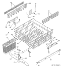 UPPER RACK ASSEMBLY Diagram and Parts List for EDW6160N10SS  General Electric Dishwasher