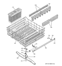 UPPER RACK ASSEMBLY Diagram and Parts List for GHD6711N10WW  General Electric Dishwasher