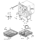 BODY PARTS Diagram and Parts List for GSD2100N00CC  General Electric Dishwasher