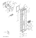FREEZER DOOR Diagram and Parts List for GSL25LGWABS  General Electric Refrigerator