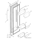 FRESH FOOD DOOR Diagram and Parts List for GSL25LGWABS  General Electric Refrigerator