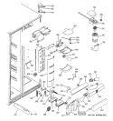 FRESH FOOD SECTION Diagram and Parts List for GSL25LGWABS  General Electric Refrigerator