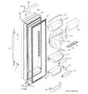 FRESH FOOD DOOR Diagram and Parts List for PSH23PSWASS  General Electric Refrigerator