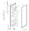 FRESH FOOD DOOR Diagram and Parts List for HSM22IFTBSA  Hotpoint Refrigerator