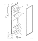 FRESH FOOD DOOR Diagram and Parts List for HSS25GFTBCC  Hotpoint Refrigerator