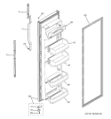 FRESH FOOD DOOR Diagram and Parts List for HSS22GFTAWW  Hotpoint Refrigerator