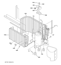 SEALED SYSTEM & COMPONENTS Diagram and Parts List for AJCS10DCCW2  General Electric Air Conditioner