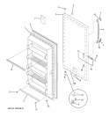 Part Location Diagram of WR05X10038 GE LOCK Assembly