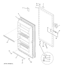 Part Location Diagram of WR78X12547 GE OUTER DOOR PANEL KIT