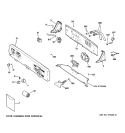 CONTROLS & BACKSPLASH Diagram and Parts List for GFSR3110H1WW  General Electric Washer