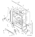 BODY PARTS Diagram and Parts List for GSD6960N10SS  General Electric Dishwasher