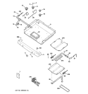 GAS & BURNER PARTS Diagram and Parts List for JGBP36WEL2WW  General Electric Range