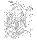 BODY PARTS Diagram and Parts List for JGBP36WEL2WW  General Electric Range
