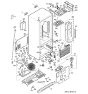 CABINET Diagram and Parts List for PDS20MCPABB  General Electric Refrigerator