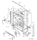 BODY PARTS Diagram and Parts List for PDW7300N10CC  General Electric Dishwasher