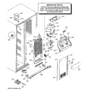 FREEZER SECTION Diagram and Parts List for PSF26NGTEWW  General Electric Refrigerator