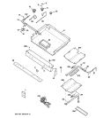 GAS & BURNER PARTS Diagram and Parts List for JGBP29MEL3BS  General Electric Range