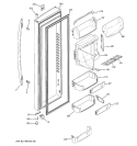FRESH FOOD DOOR Diagram and Parts List for PSF26PGWASB  General Electric Refrigerator