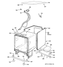CABINET & EXTERIOR PARTS Diagram and Parts List for GLC4100N00WW  General Electric Dishwasher