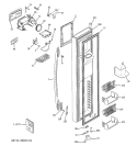 FREEZER DOOR Diagram and Parts List for PCF23NGTAWW  General Electric Refrigerator