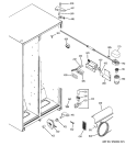 FRESH FOOD SECTION Diagram and Parts List for BSS25JFTBWW  General Electric Refrigerator