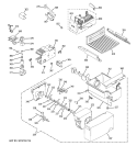 ICE MAKER & DISPENSER Diagram and Parts List for GSL22JFTBBS  General Electric Refrigerator
