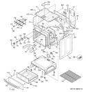 BODY PARTS Diagram and Parts List for JBP35SM1SS  General Electric Range