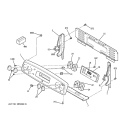 CONTROL PANEL Diagram and Parts List for JBP65MM1BS  General Electric Range
