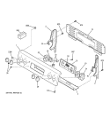 CONTROL PANEL Diagram and Parts List for JBP68MM1BS  General Electric Range