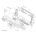 CONTROL PANEL Diagram and Parts List for JBP80SM1SS  General Electric Range
