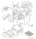 BODY PARTS Diagram and Parts List for JBS55DM1BB  General Electric Range