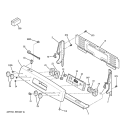 CONTROL PANEL Diagram and Parts List for JCBP67CM1BB  General Electric Range