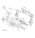 CONTROL PANEL Diagram and Parts List for JCBP78DM1WW  General Electric Range