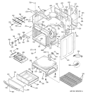 BODY PARTS Diagram and Parts List for JCBP79SM1SS  General Electric Range