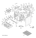 BODY PARTS Diagram and Parts List for JCBP81SM1SS  General Electric Range