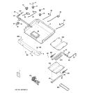 GAS & BURNER PARTS Diagram and Parts List for JGBP88BEL3BB  General Electric Range