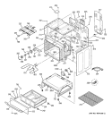 BODY PARTS Diagram and Parts List for JCBP49WK3WW  General Electric Range