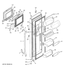 Part Location Diagram of WR17X12534 GE DOOR FOAM Assembly CM