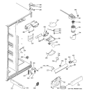 FRESH FOOD SECTION Diagram and Parts List for DSD26DHWCBG  General Electric Refrigerator