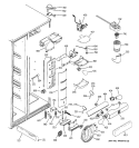 FRESH FOOD SECTION Diagram and Parts List for GSE25MGTECWW  General Electric Refrigerator
