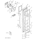 Part Location Diagram of WR78X11641 GE DOOR FOAM Assembly FZ White