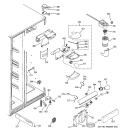 FRESH FOOD SECTION Diagram and Parts List for GSS25QGTGBB  General Electric Refrigerator