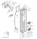 Part Location Diagram of WR55X10897 GE INTERFACE DISPENSER Assembly