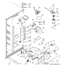 FRESH FOOD SECTION Diagram and Parts List for PSF23MGWAWW  General Electric Refrigerator