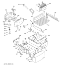 ICE MAKER & DISPENSER Diagram and Parts List for PSK29NGSECCC  General Electric Refrigerator