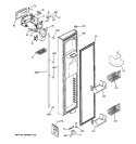 FREEZER DOOR Diagram and Parts List for ZFSB23DRKSS  General Electric Refrigerator