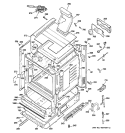 BODY PARTS Diagram and Parts List for JGBP28DEM1WW  General Electric Range