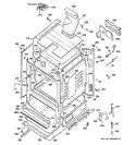 BODY PARTS Diagram and Parts List for JGBP28SEM1SS  General Electric Range